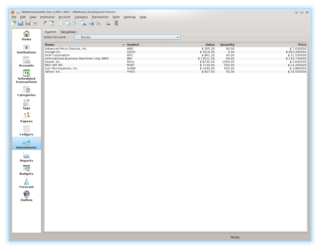 tracking stock options in quicken